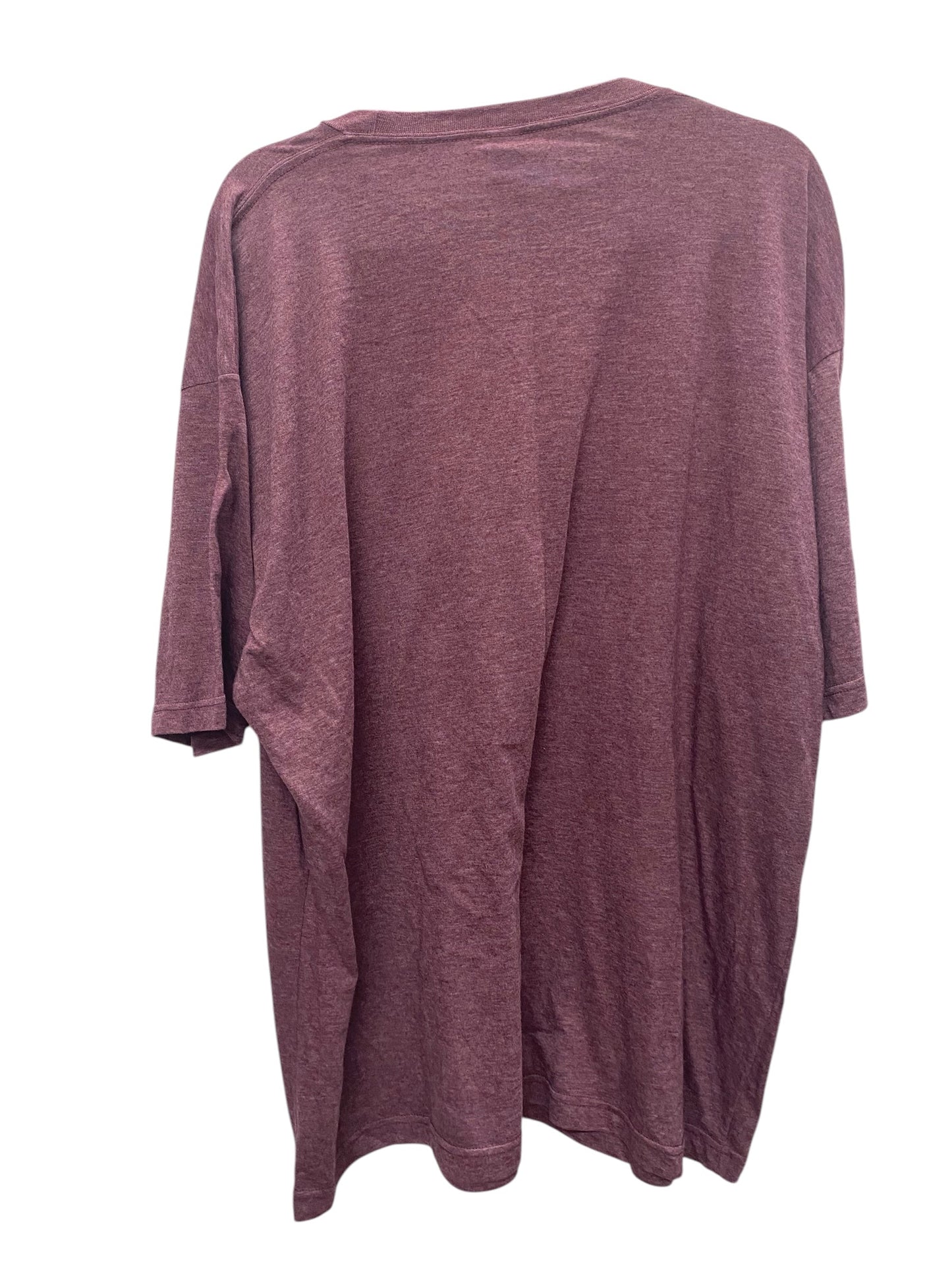 Top Short Sleeve By Tultex In Purple, Size: 3x