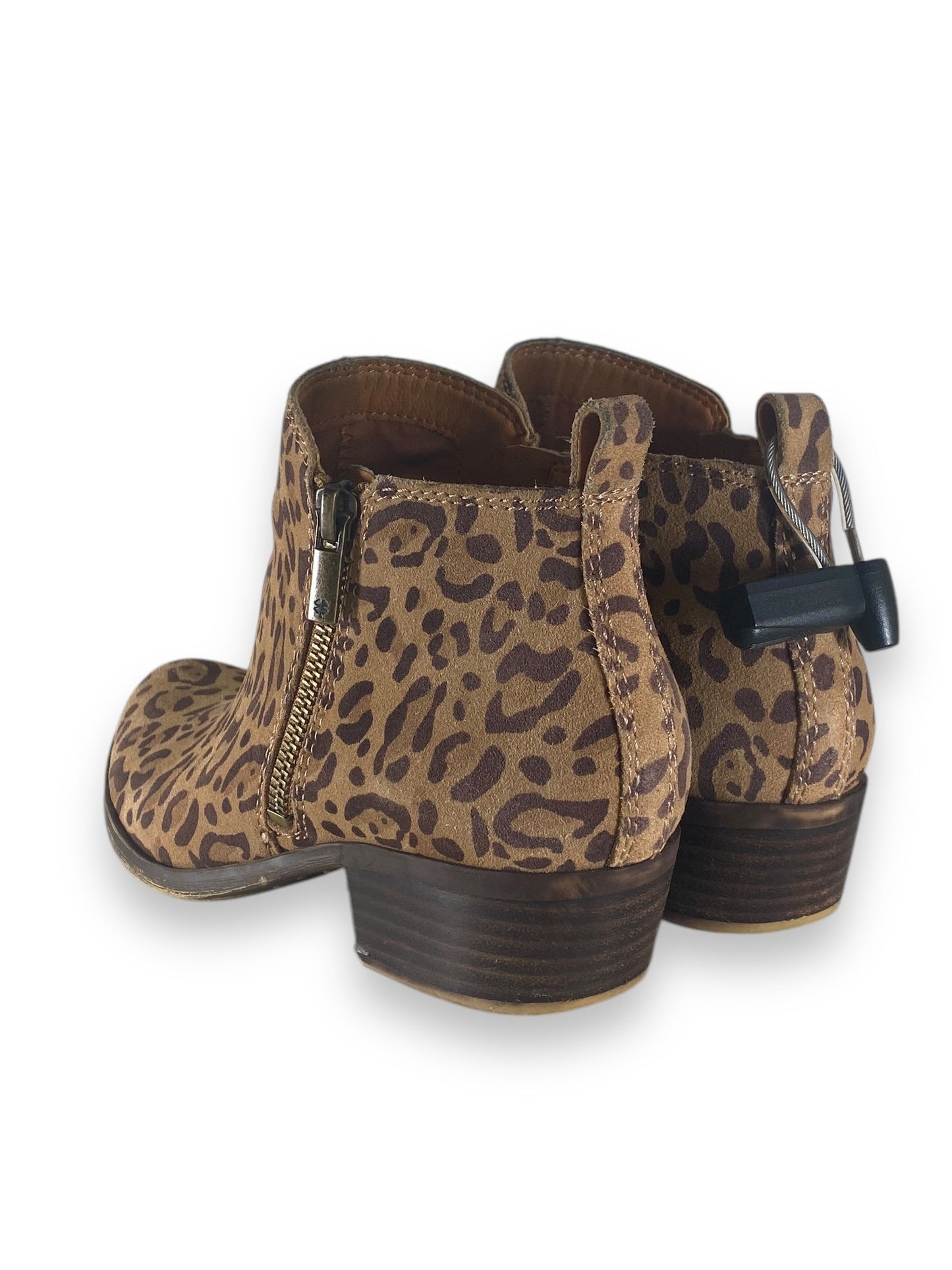 Boots Ankle Heels By Lucky Brand In Animal Print, Size: 6.5