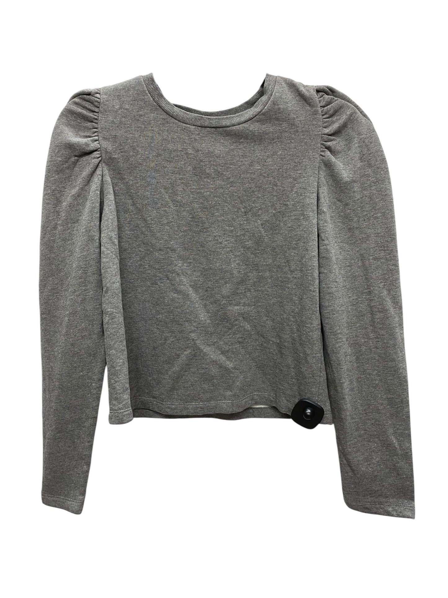 Top Long Sleeve By Zara In Grey, Size: S