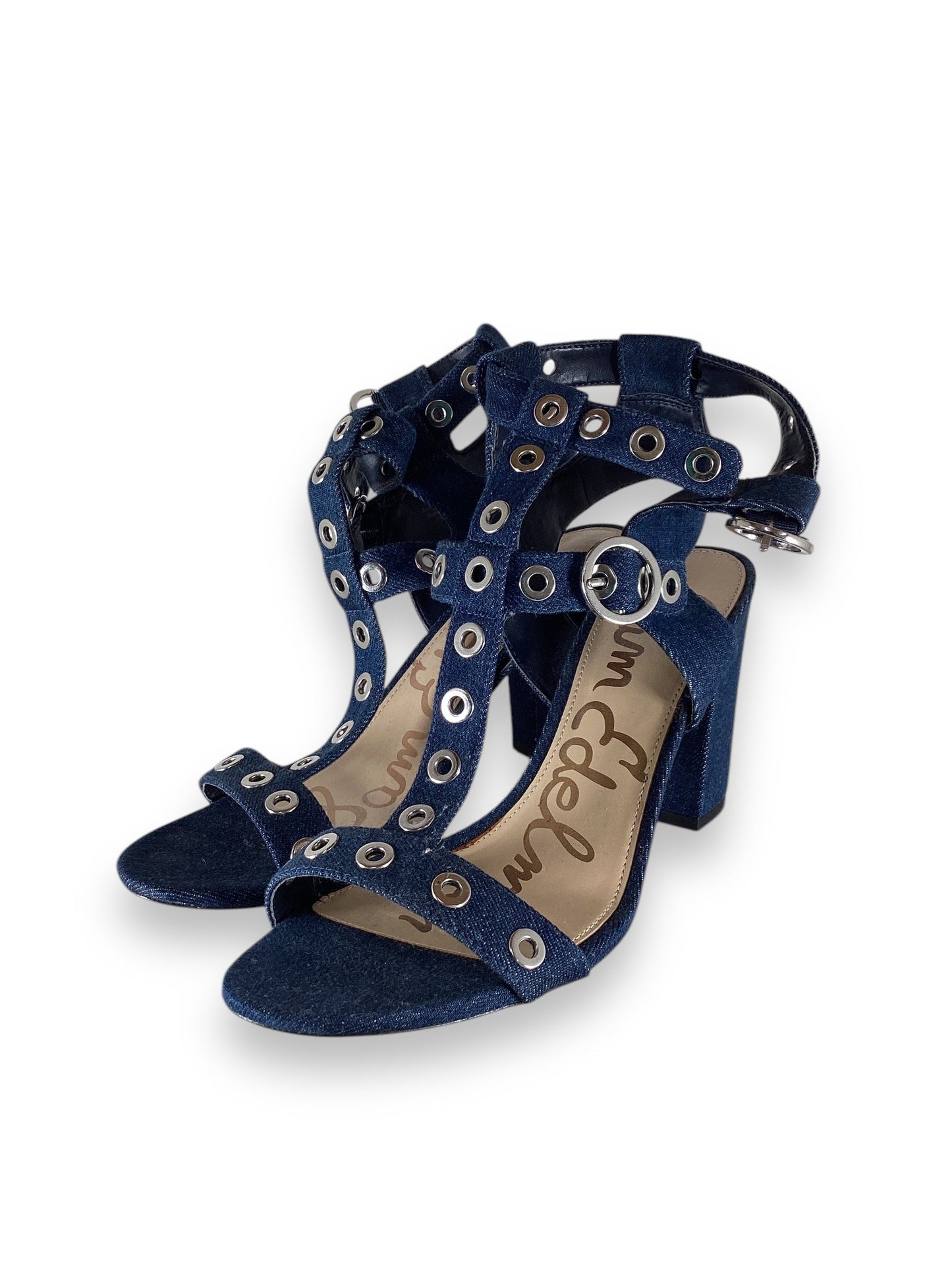 Shoes Heels Block By Sam Edelman In Blue, Size: 8