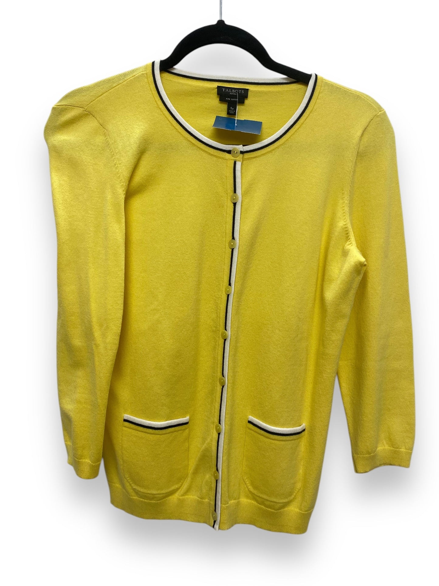 Top Long Sleeve By Talbots In Yellow, Size: Sp