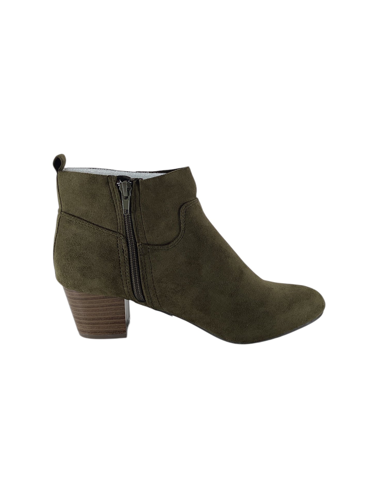 Boots Ankle Heels By Clothes Mentor In Green, Size: 8