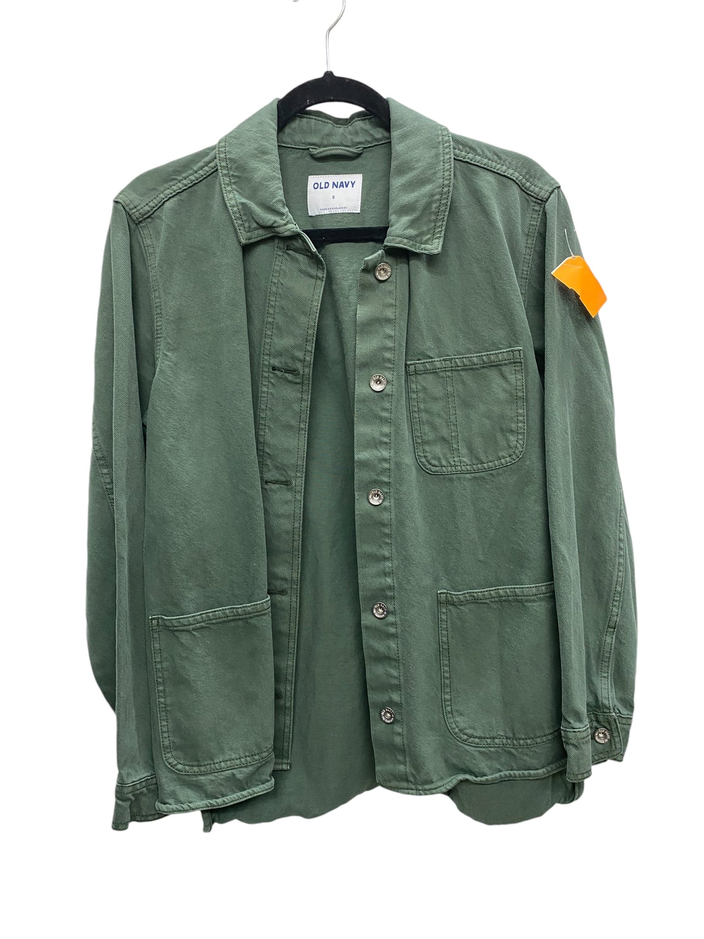 Jacket Shirt By Old Navy In Olive, Size: S