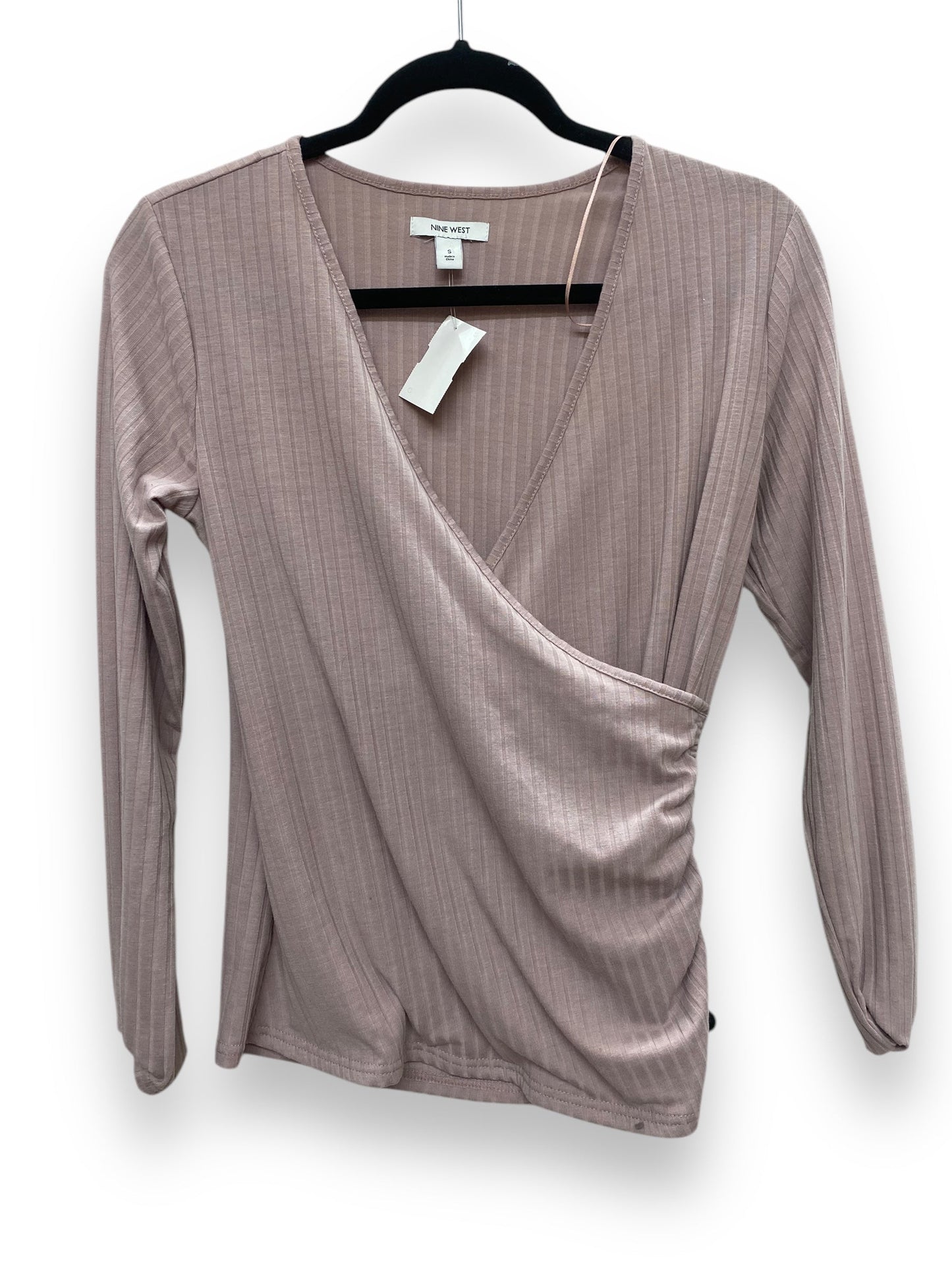 Top Long Sleeve By Nine West In Purple, Size: S