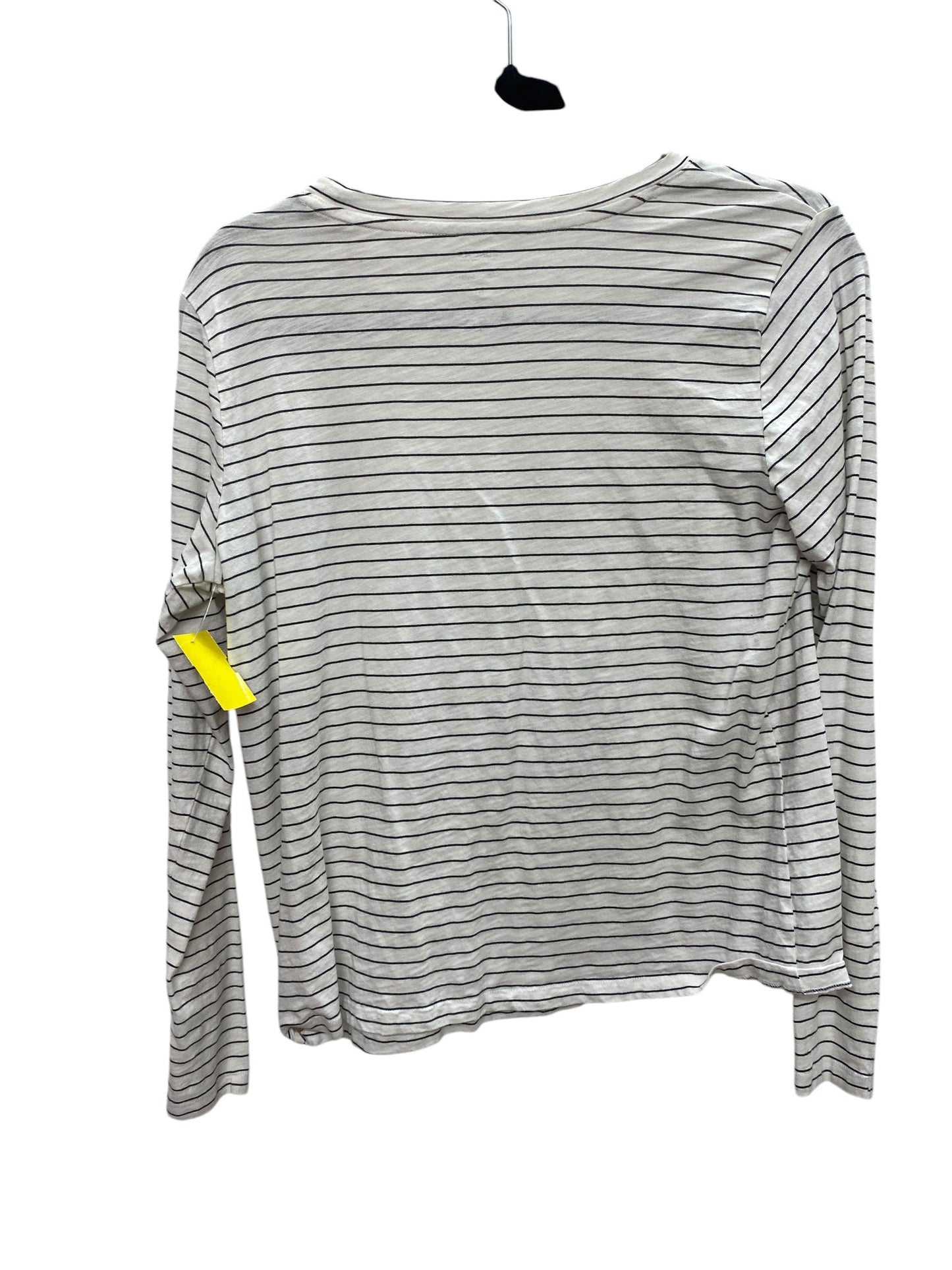 Top Long Sleeve By Sonoma In Striped Pattern, Size: M