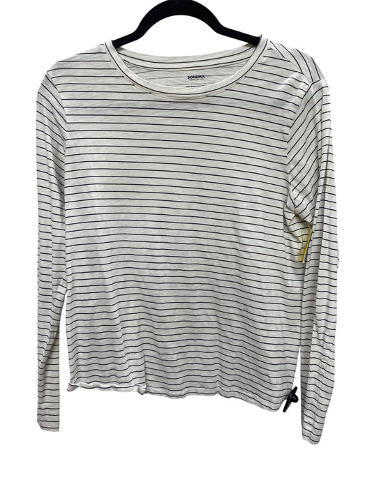 Top Long Sleeve By Sonoma In Striped Pattern, Size: M