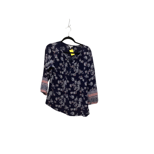 Top Long Sleeve By Sonoma In Blue, Size: S