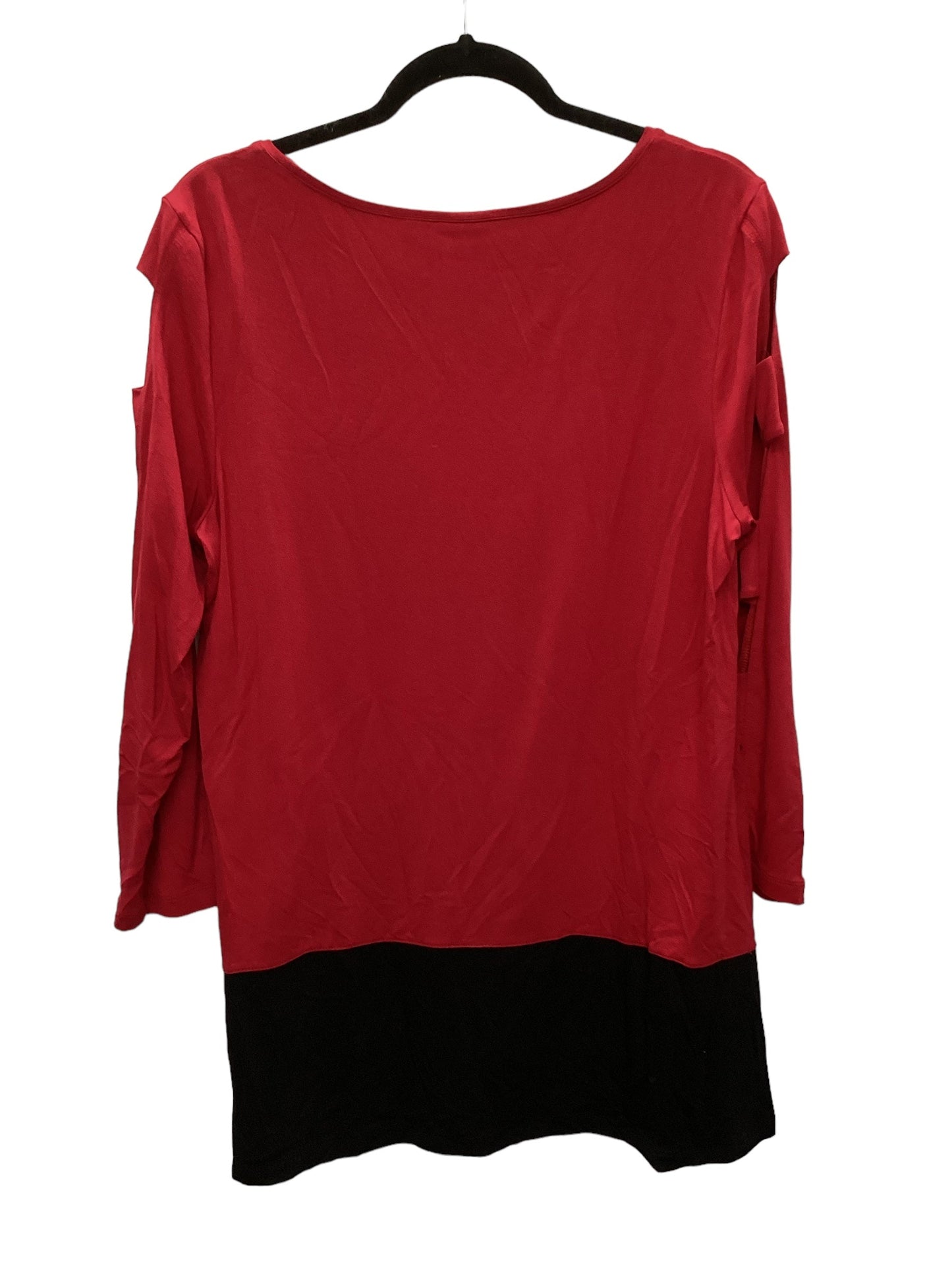 Red Top Long Sleeve Zenergy By Chicos, Size 1