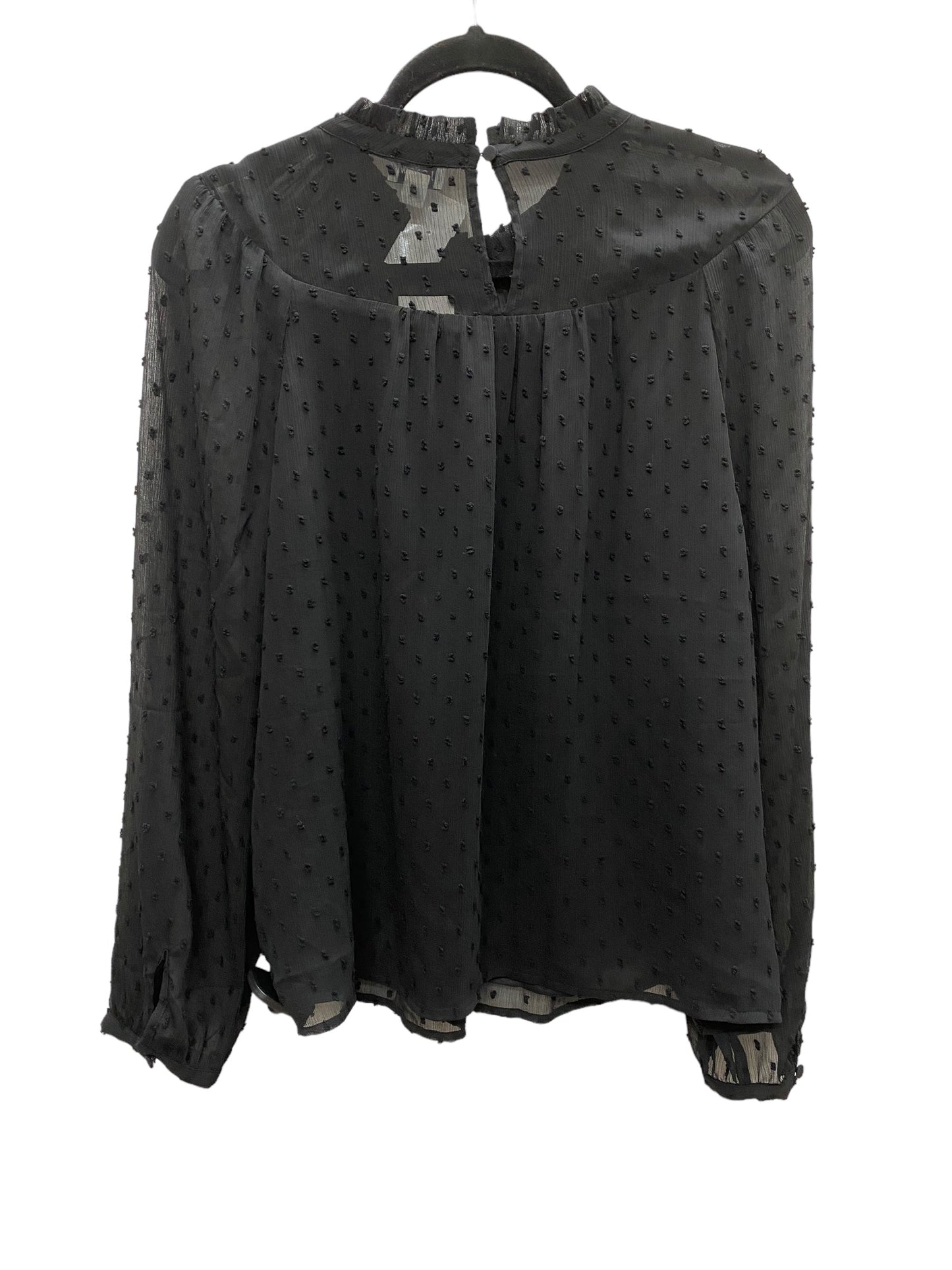 Top Long Sleeve By J. Crew In Black, Size: L