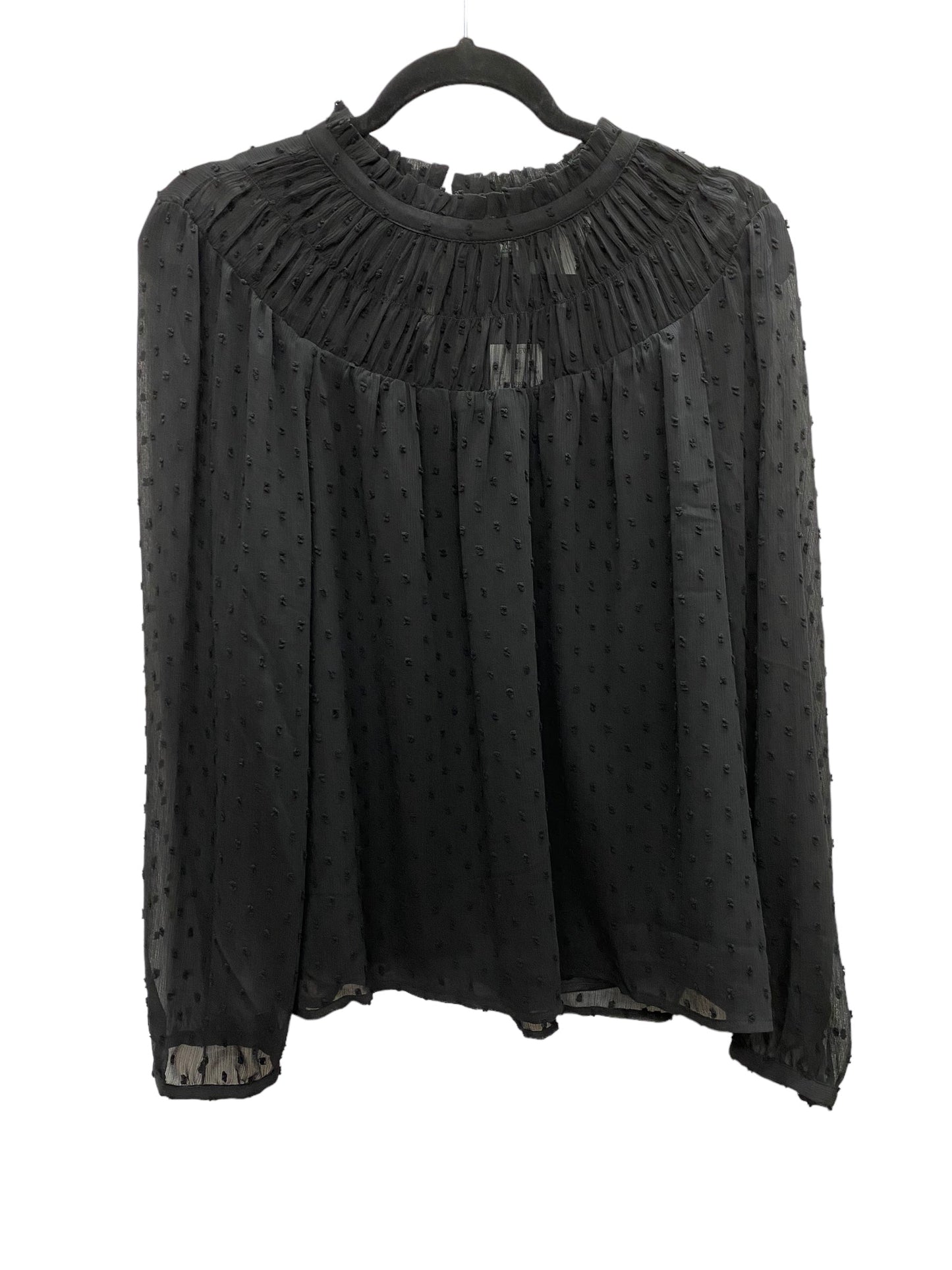 Top Long Sleeve By J. Crew In Black, Size: L