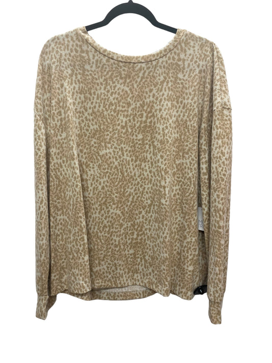 Top Long Sleeve By Time And Tru In Animal Print, Size: 2x