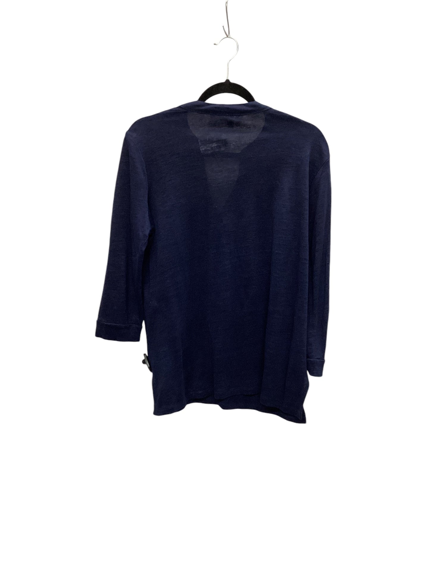 Top Long Sleeve By Chicos In Navy, Size: M