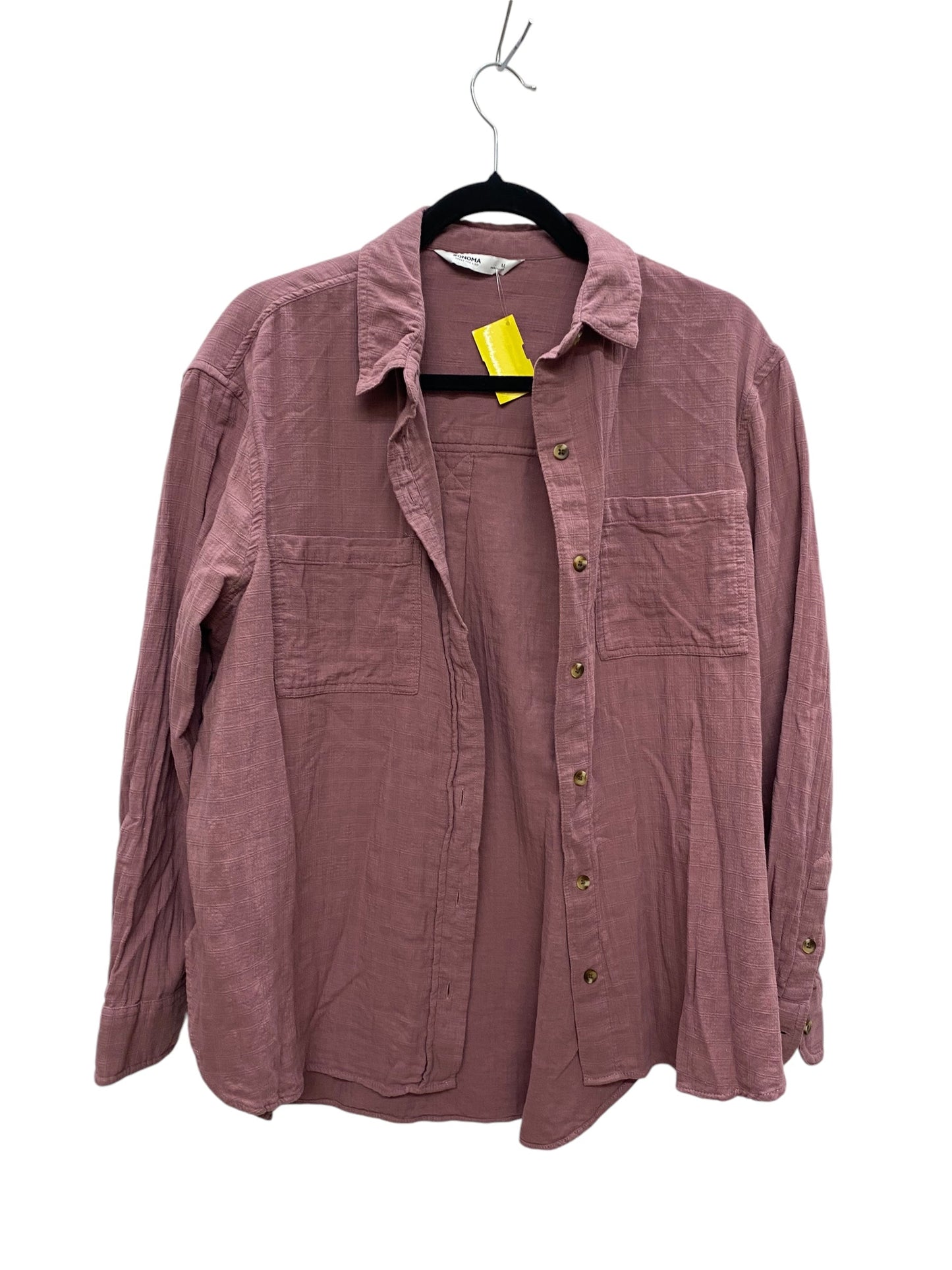 Top Long Sleeve By Sonoma In Purple, Size: M