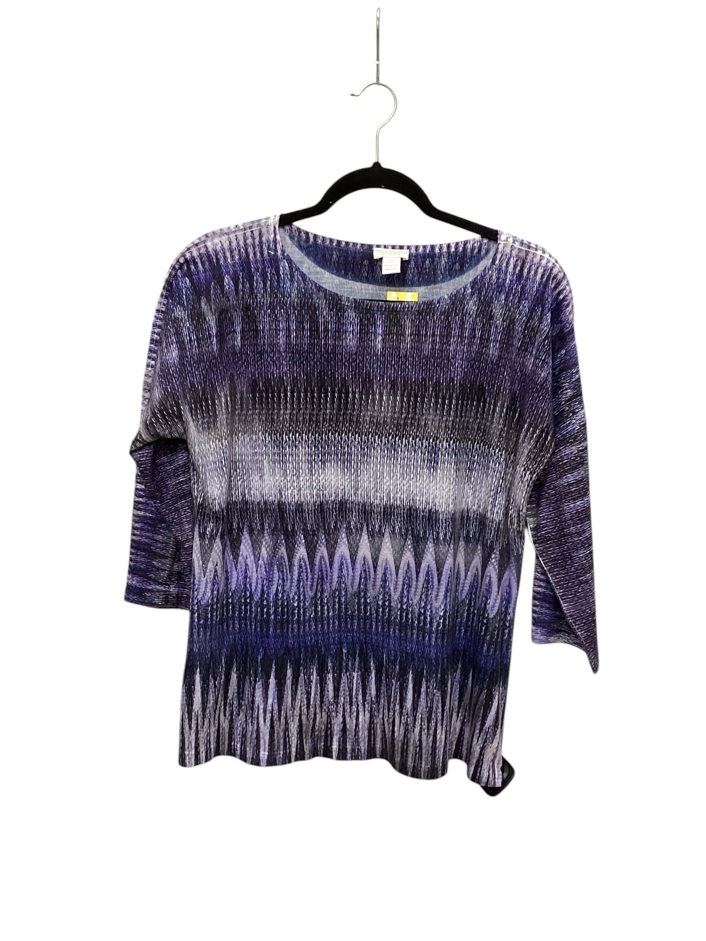 Top Long Sleeve By Chicos In Purple, Size: L