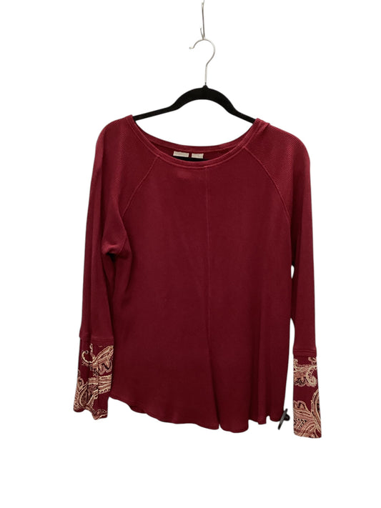 Top Long Sleeve By Chicos In Red, Size: 2