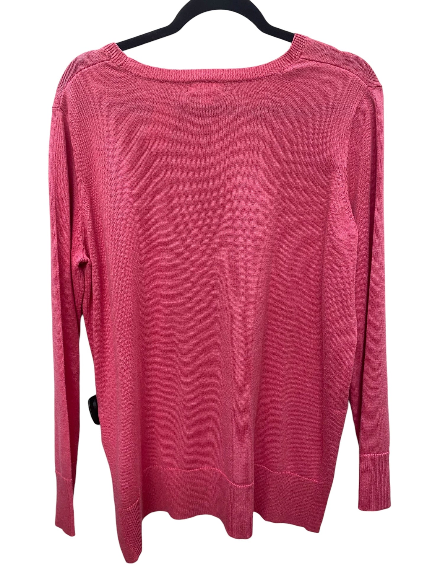 Top Long Sleeve By Style And Company In Pink, Size: L