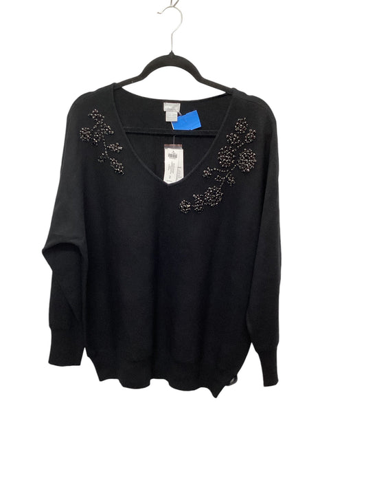 Top Long Sleeve By Chicos In Black, Size: L