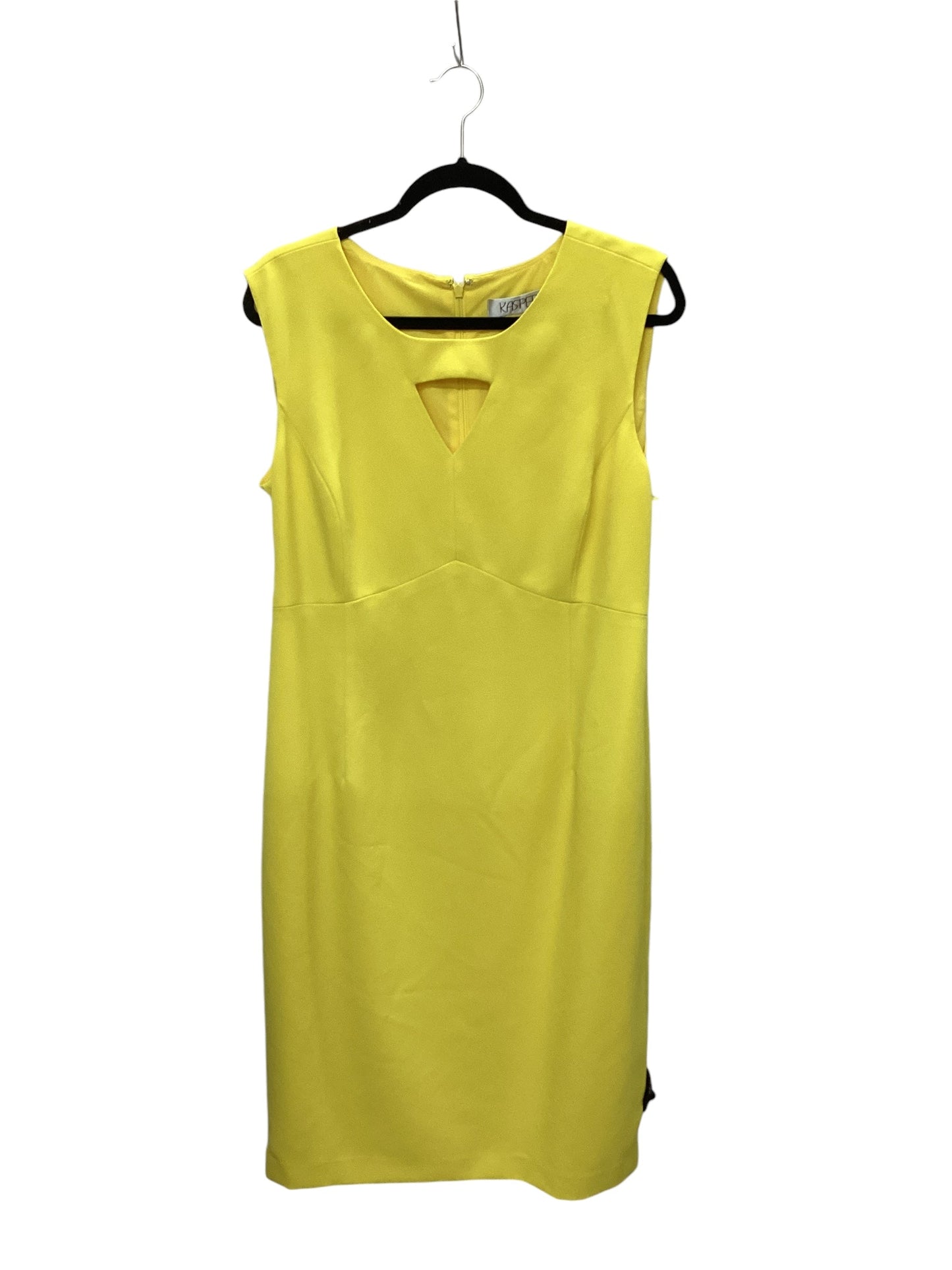 Dress Work By Kasper In Yellow, Size: 18