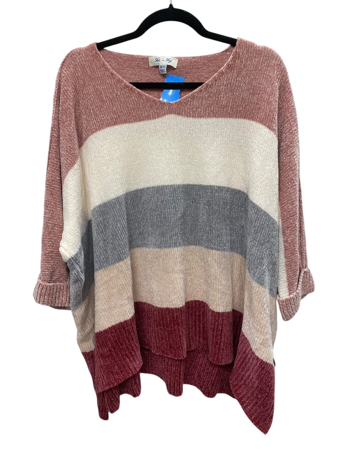 Sweater By She + Sky In Multi-colored, Size: Osfm