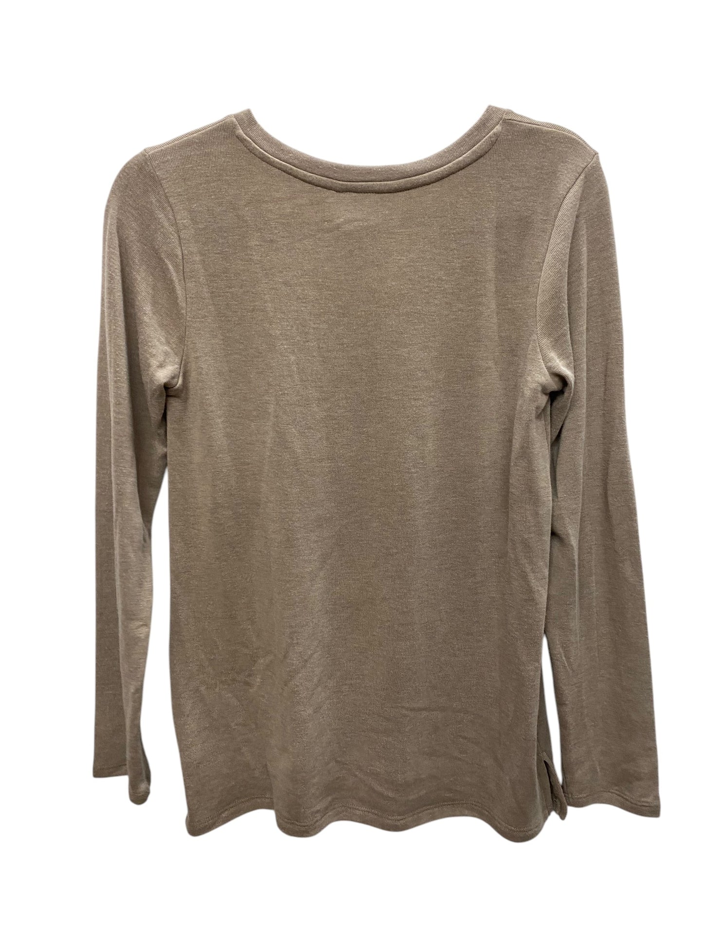 Top Long Sleeve By Tresics In Tan, Size: S