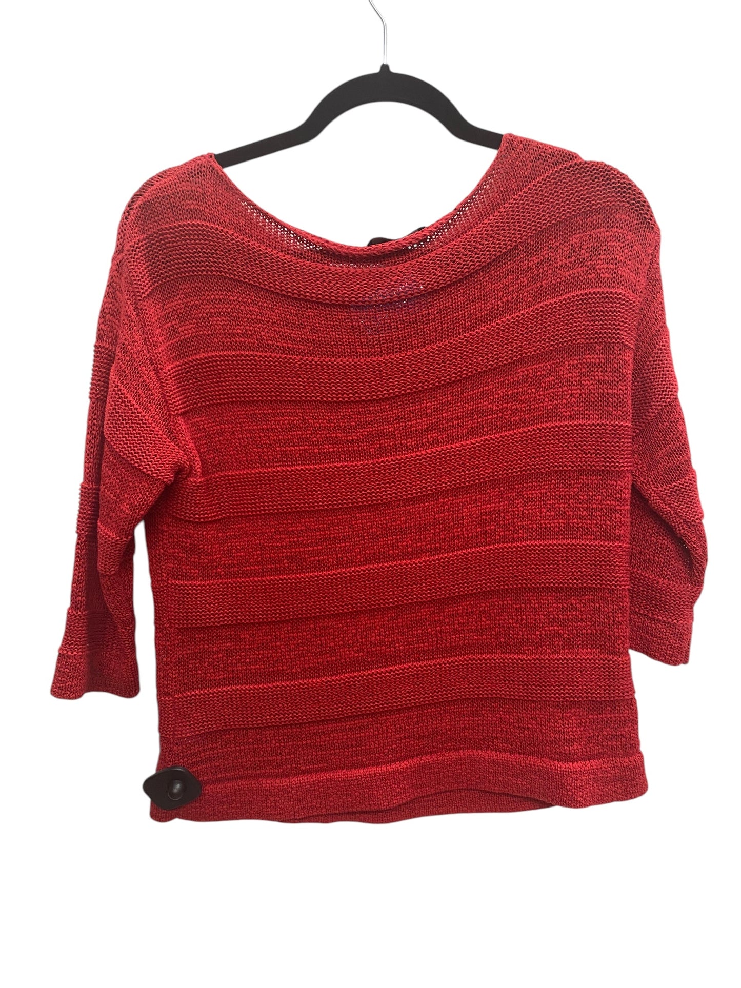 Top Long Sleeve By Chaps In Red, Size: M