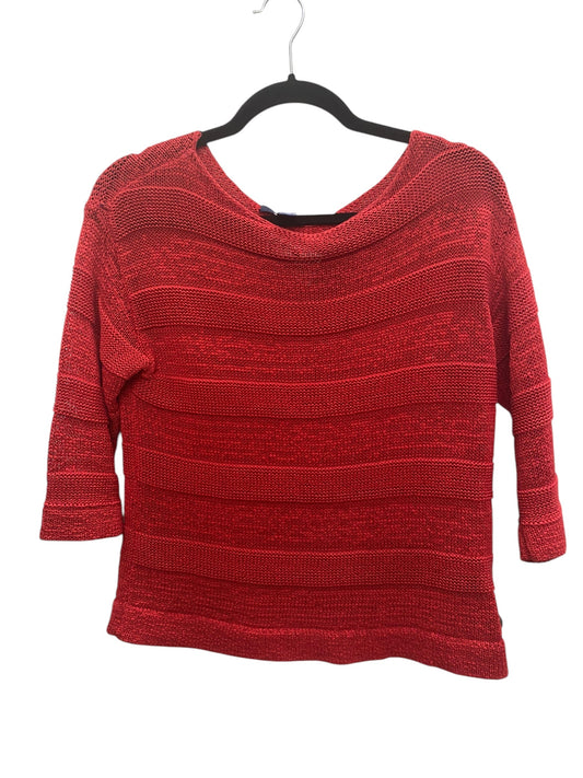 Top Long Sleeve By Chaps In Red, Size: M