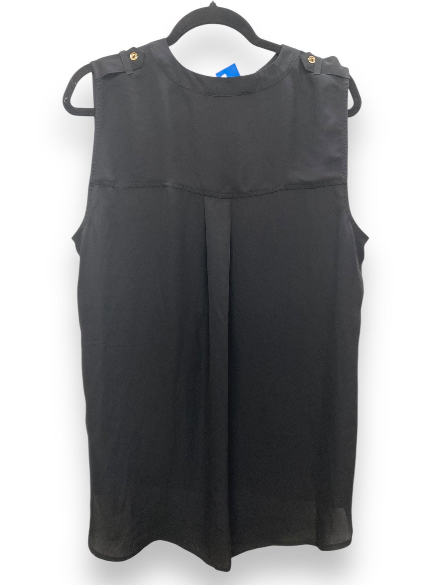 Top Sleeveless By Michael By Michael Kors In Black, Size: 3x