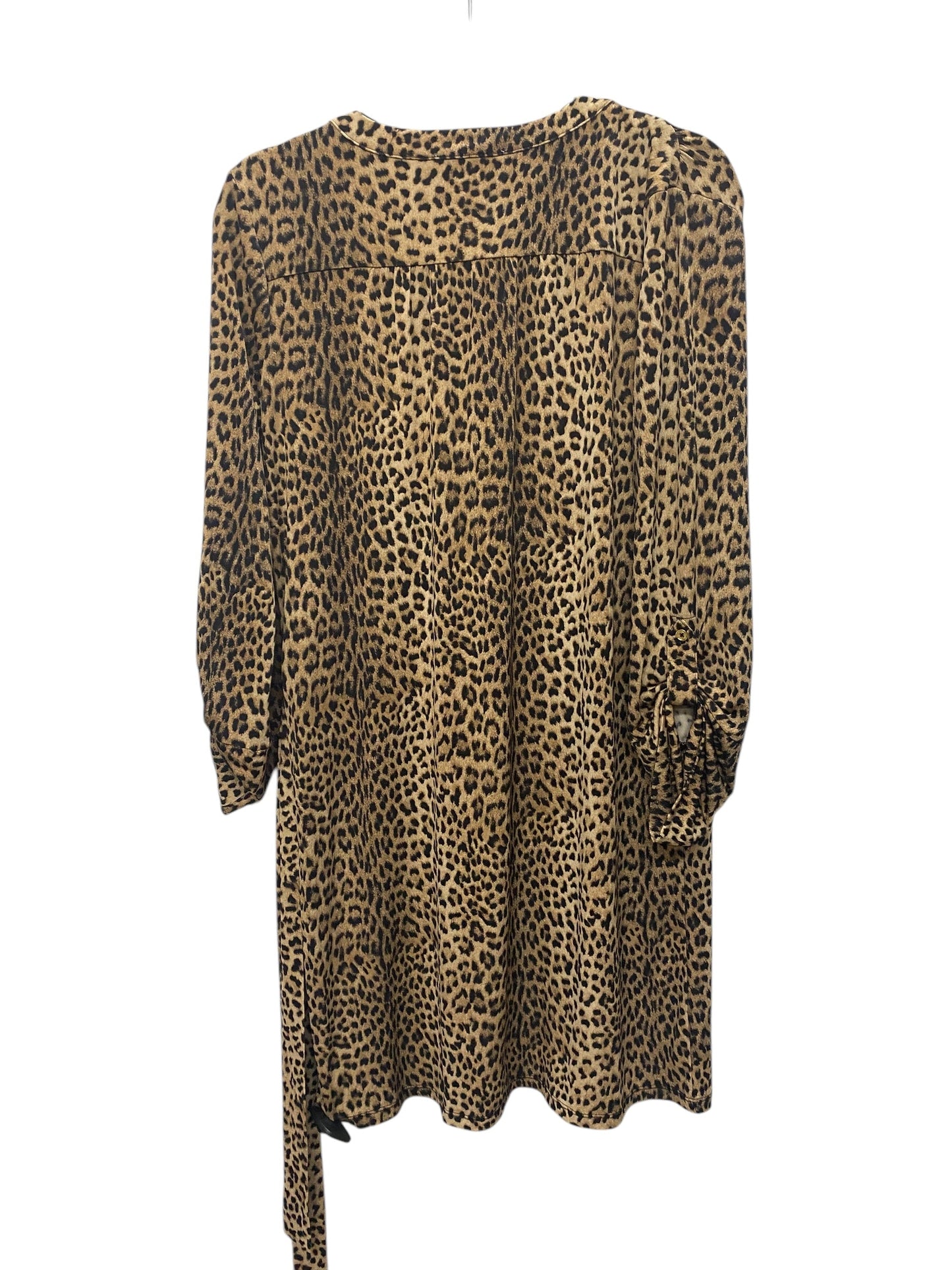 Dress Casual Short By Michael By Michael Kors In Animal Print, Size: L