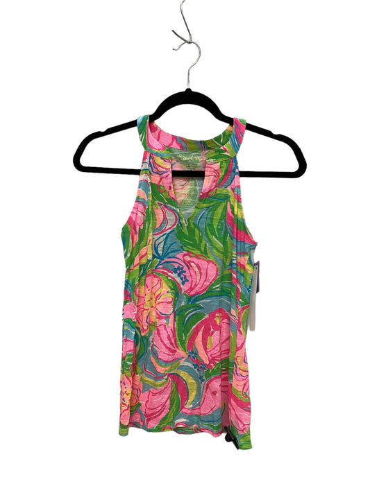 Floral Print Top Sleeveless Lilly Pulitzer, Size Xxs