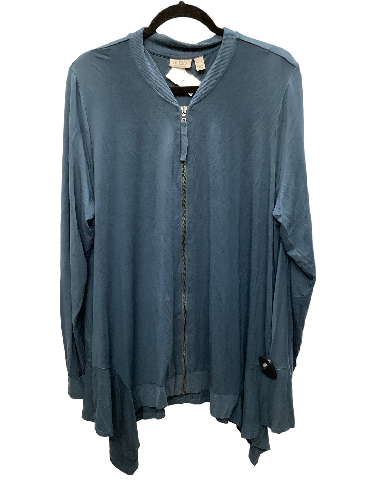 Jacket Other By Logo In Teal, Size: Xl