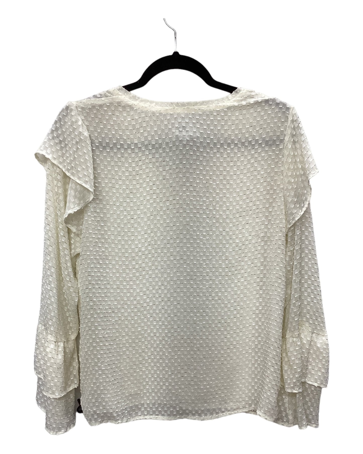 Top Long Sleeve By A New Day In Cream, Size: S