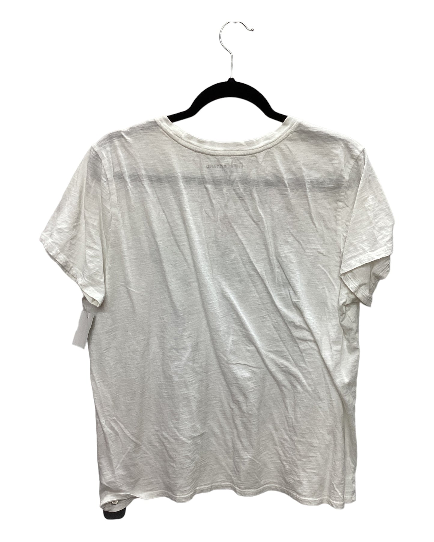 Top Short Sleeve Basic By Lucky Brand In White, Size: Xl