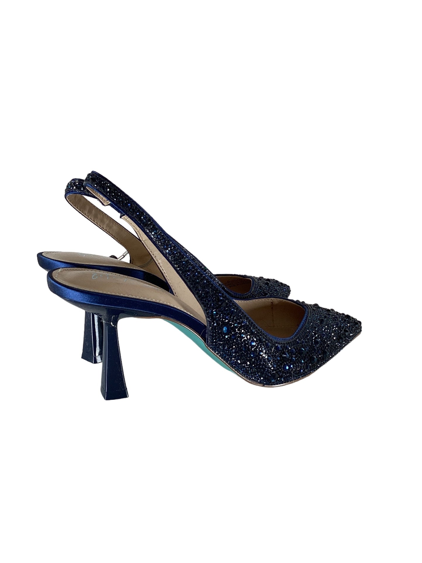 Shoes Heels Stiletto By Betsey Johnson In Navy, Size: 6.5