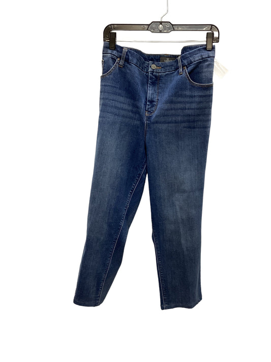 Jeans Cropped By Chicos In Blue Denim, Size: 3