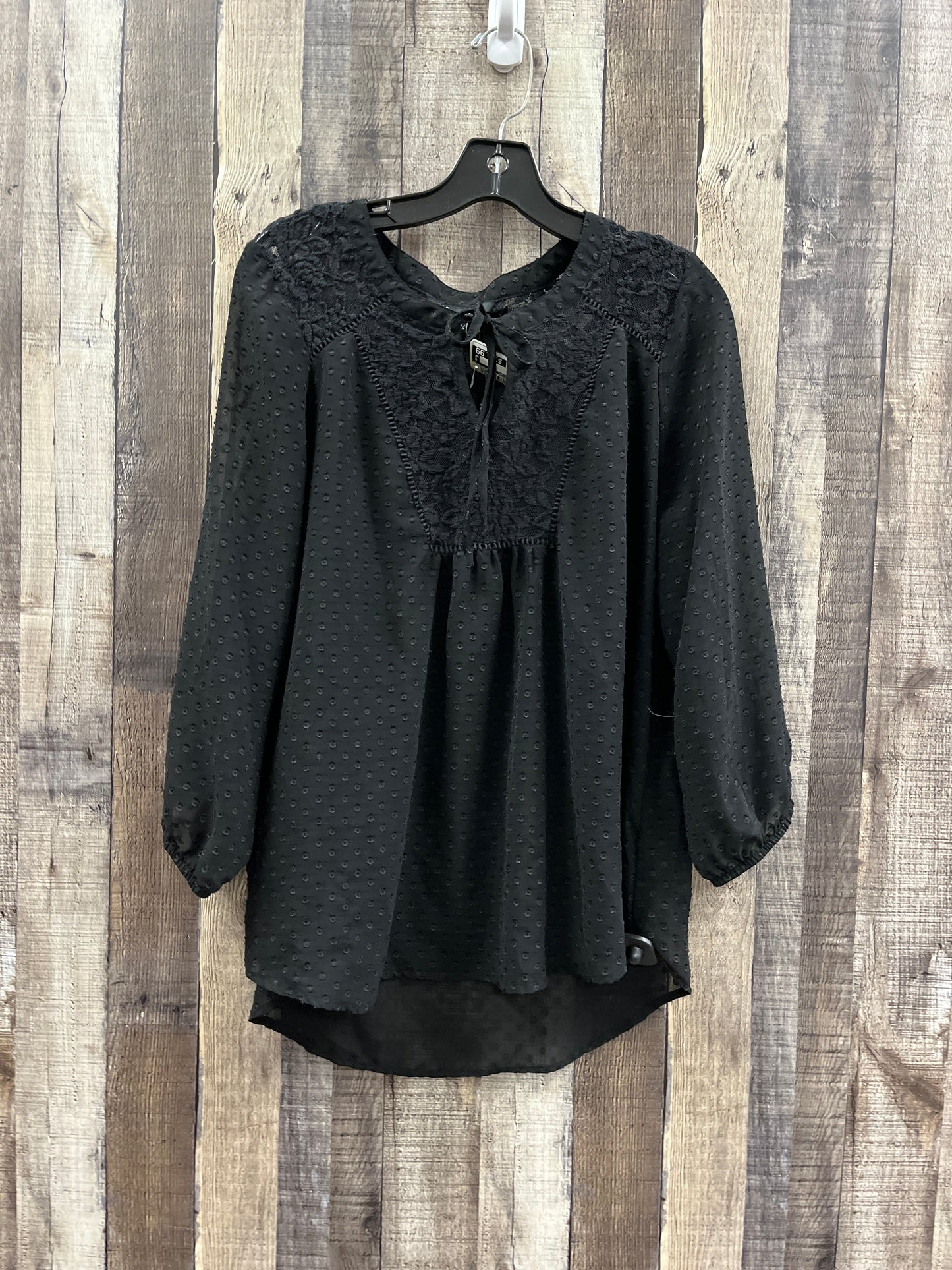 Top Long Sleeve By Zac And Rachel In Black, Size: Xl