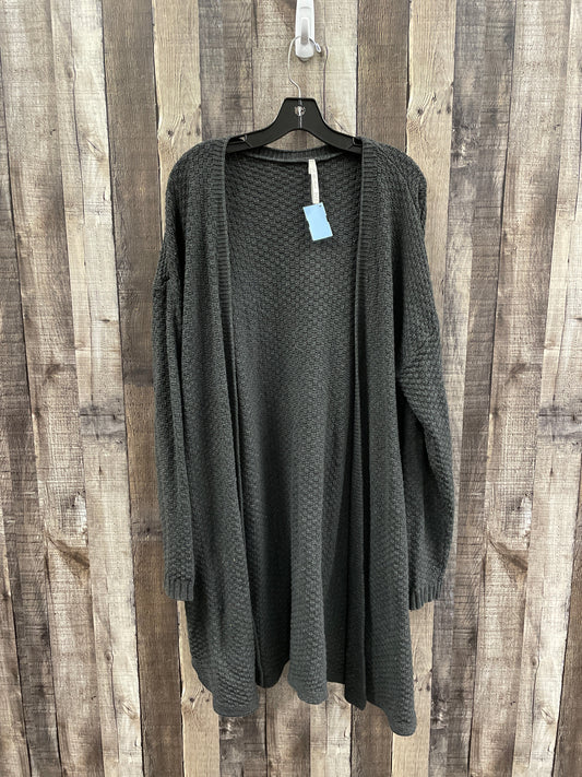 Sweater Cardigan By Leo And Nicole In Grey, Size: Xxl