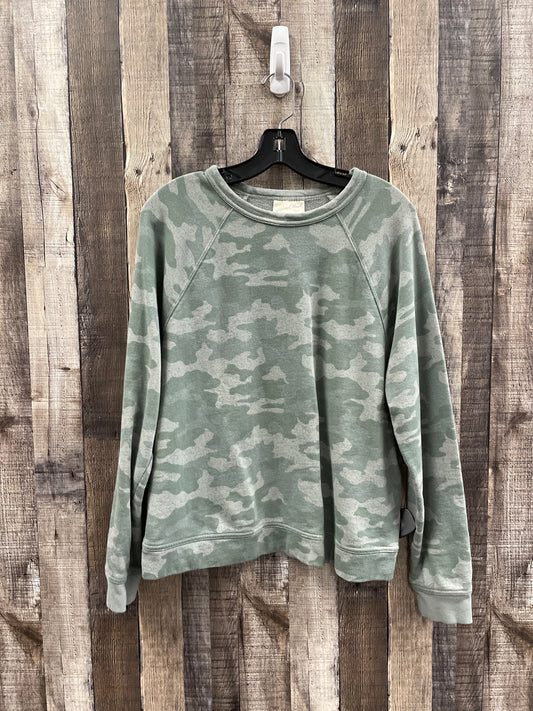 Sweatshirt Crewneck By Universal Thread In Camouflage Print, Size: L