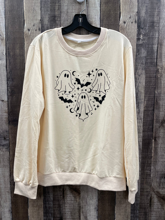 Sweatshirt Crewneck By Cmf In Cream, Size: Xl