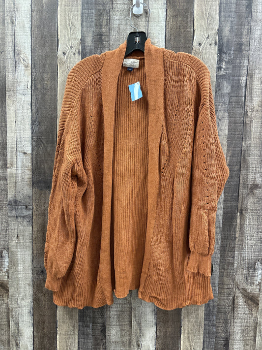 Sweater Cardigan By Universal Thread In Bronze, Size: L