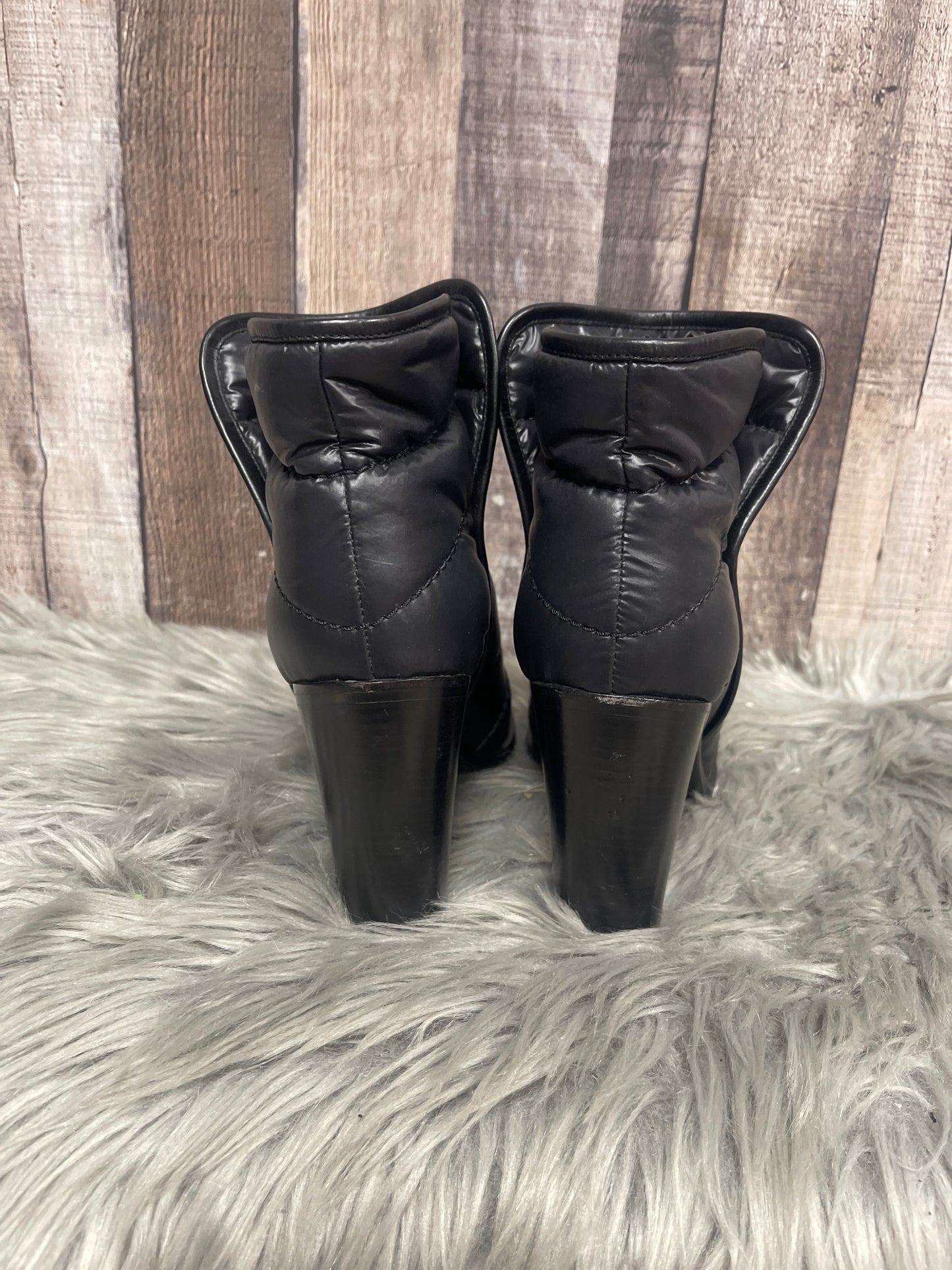 Black Boots Luxury Designer Chanel, Size 6 (36)