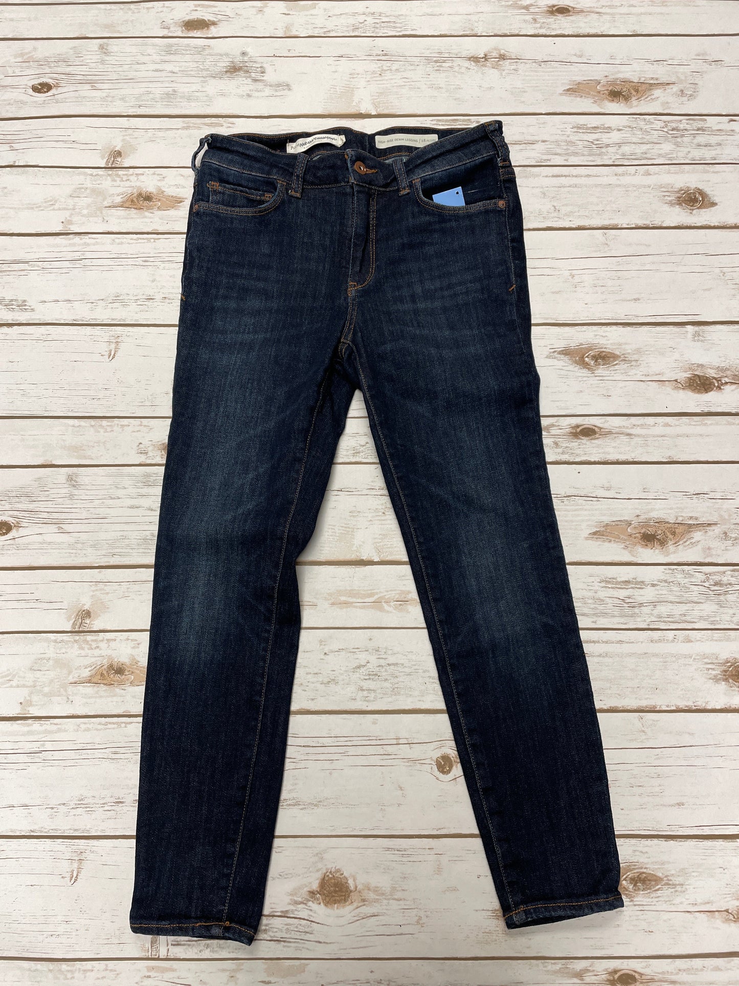 Jeans Skinny By Anthropologie In Blue Denim, Size: 6