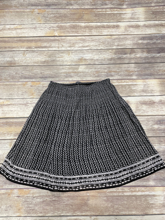 Black & Cream Skirt Midi Max Studio, Size S