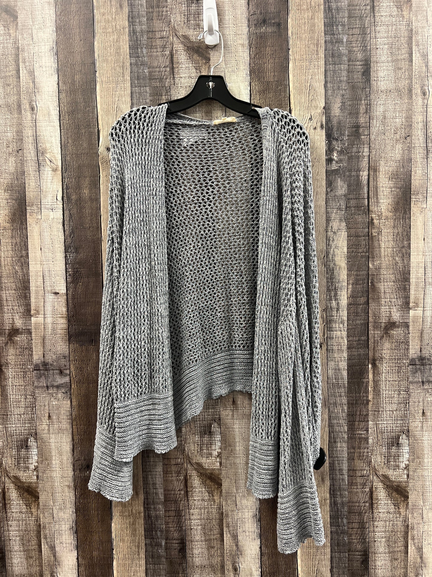 Cardigan By Easel In Grey, Size: L