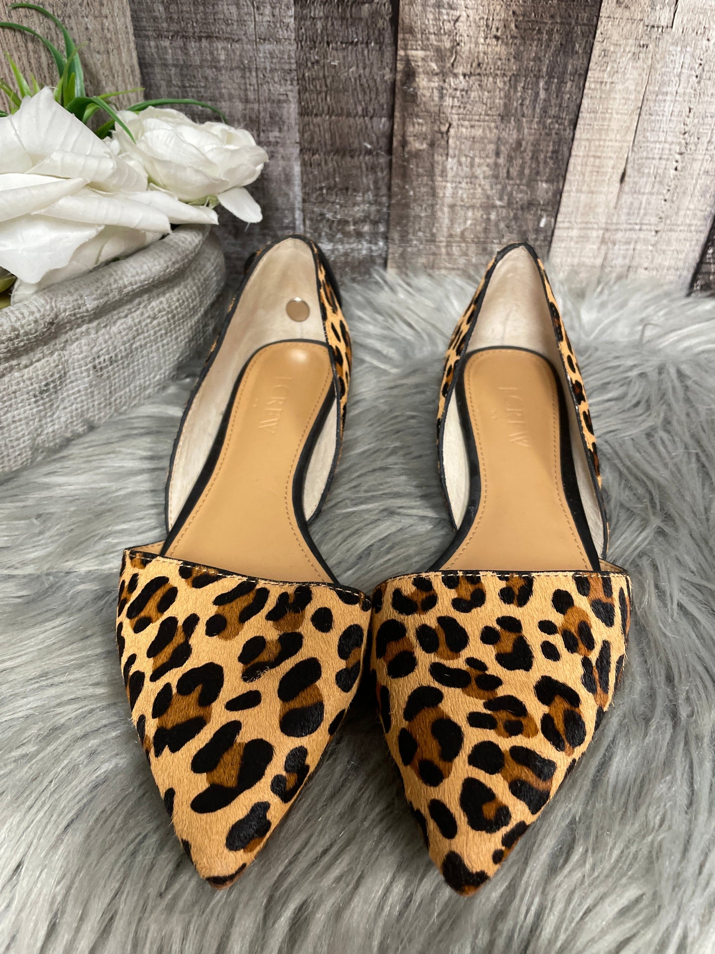 Shoes Flats By J. Crew In Animal Print, Size: 5.5