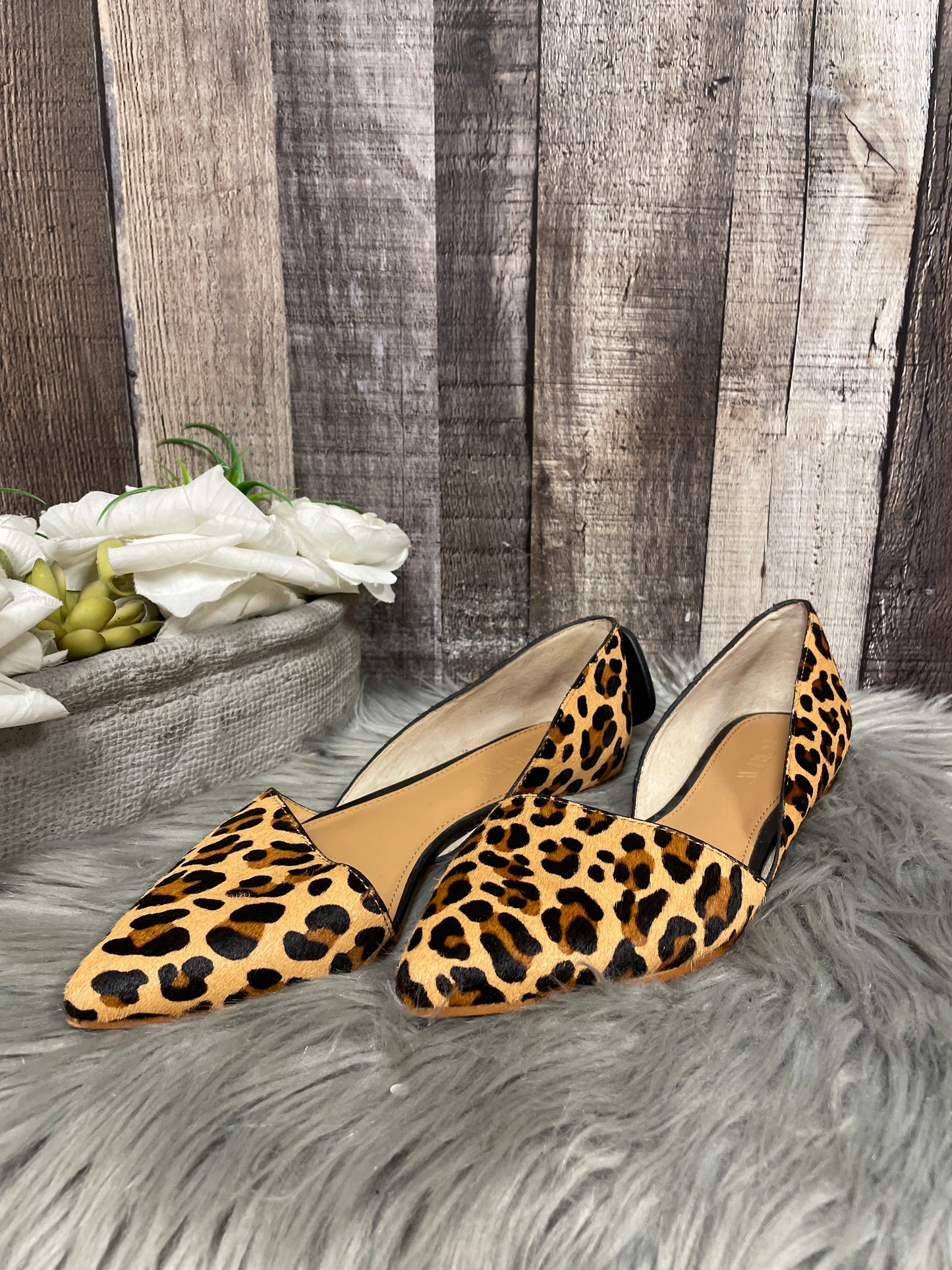 Shoes Flats By J. Crew In Animal Print, Size: 5.5