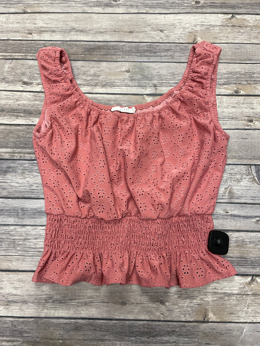 Top Sleeveless By Lush In Pink, Size: M