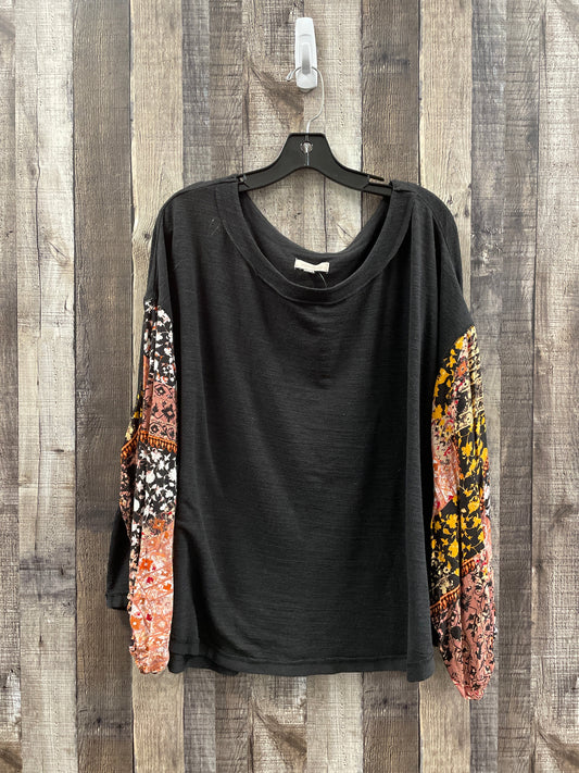 Top Long Sleeve By Wonderly In Black, Size: 2x