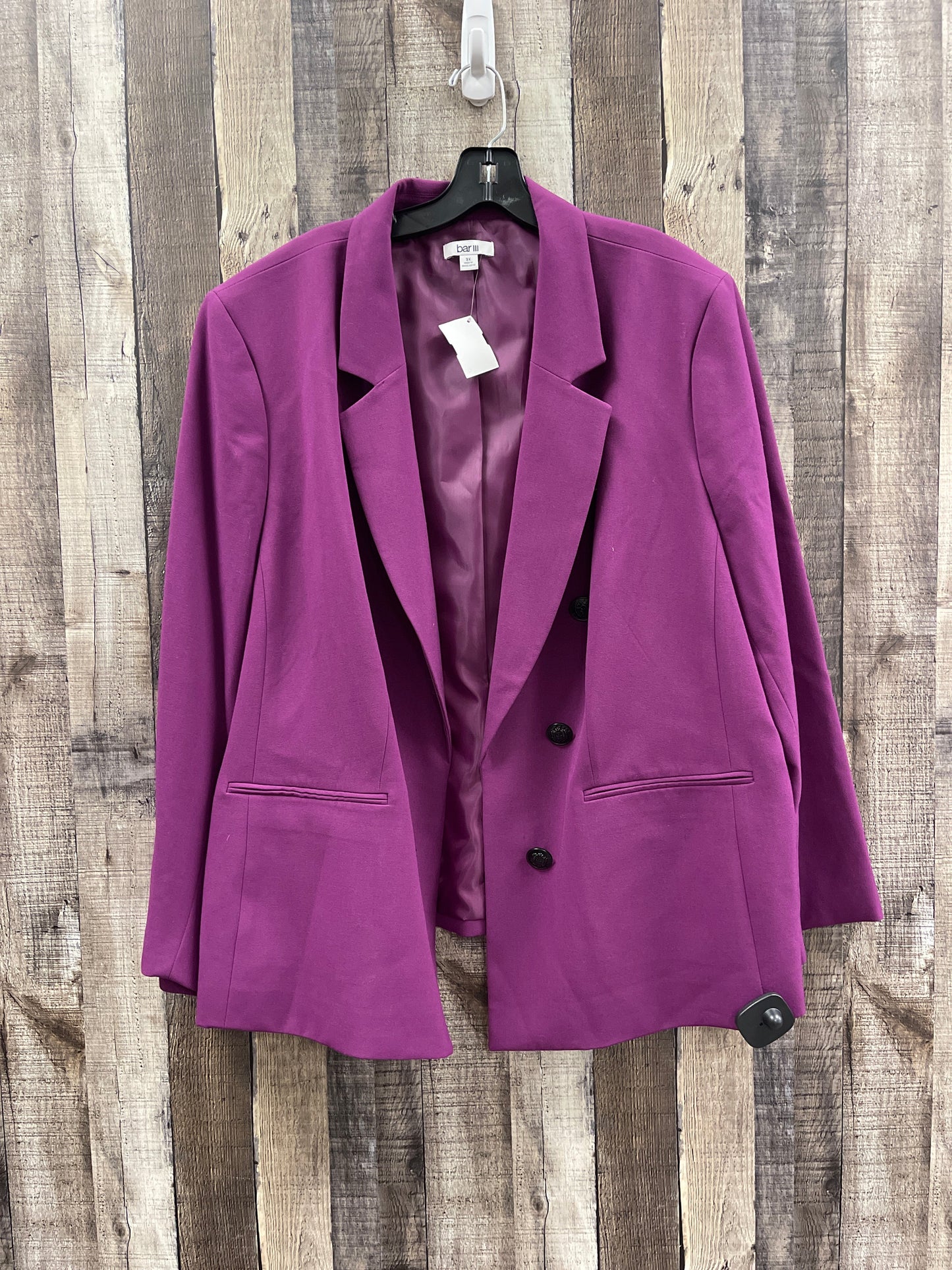 Blazer By Bar Iii In Purple, Size: 3x