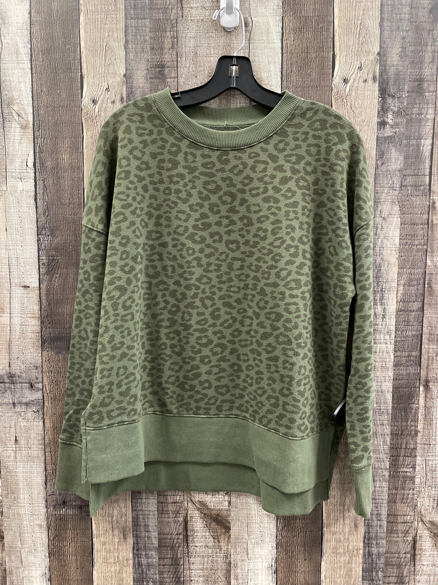 Sweatshirt Crewneck By Time And Tru In Green, Size: M