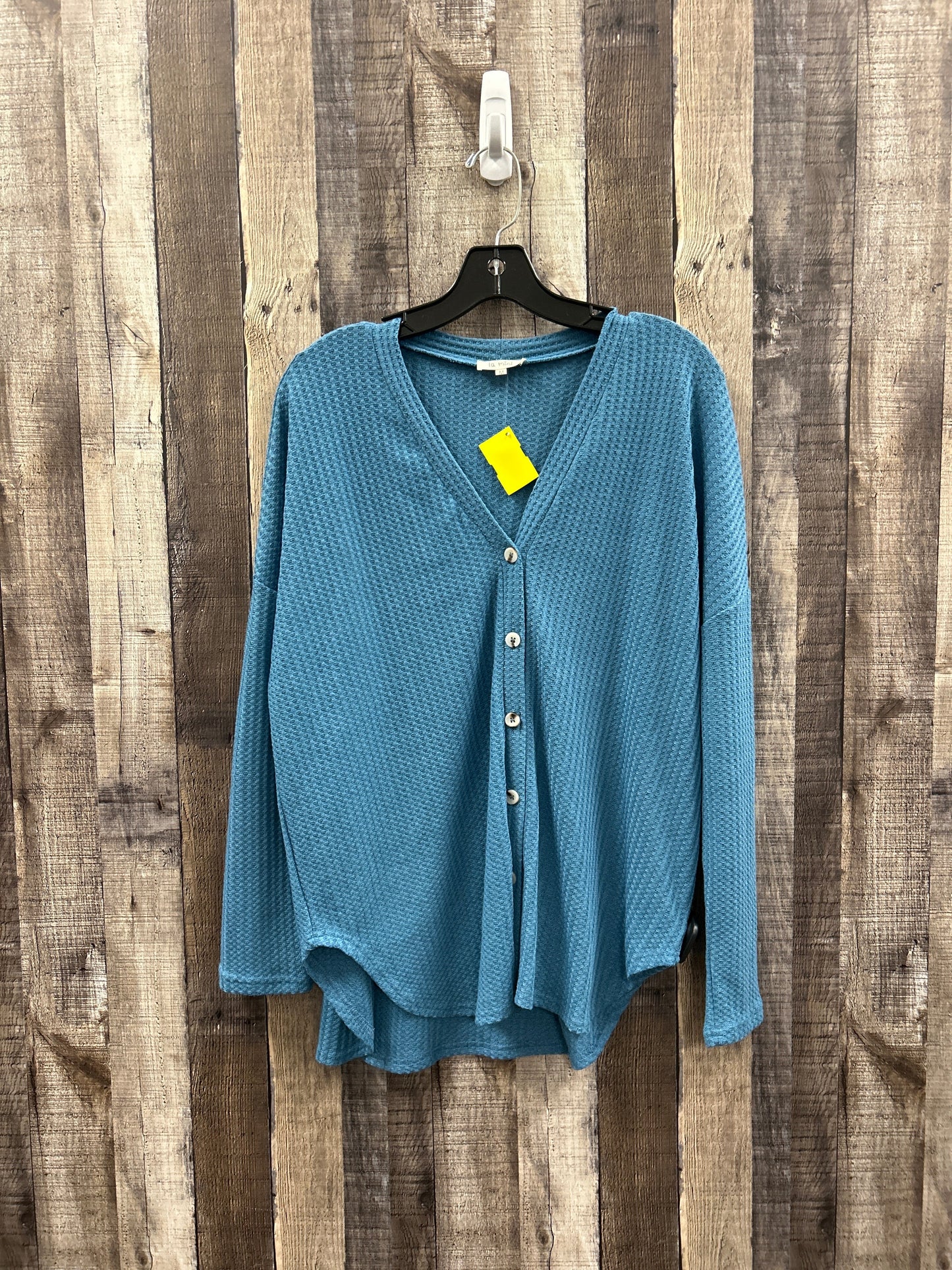 Top Long Sleeve By La Miel In Blue, Size: M